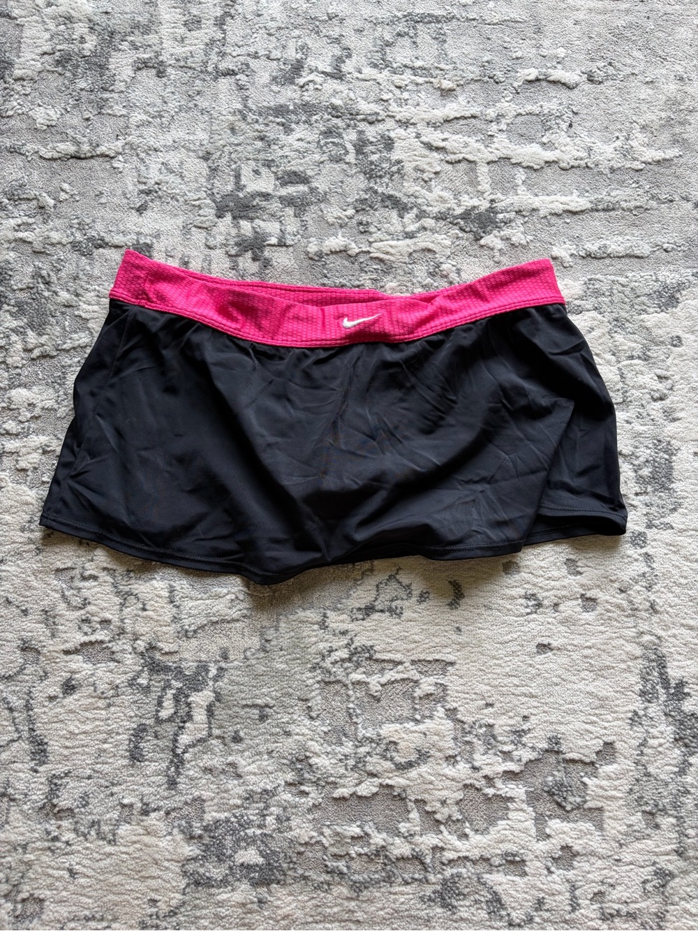 Nike Black Athletic Skirt with Bright Pink Waistband